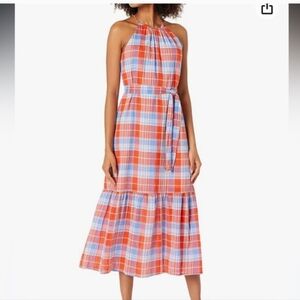 Tommy Hilfiger Plaid Spaghetti Strap Dress.